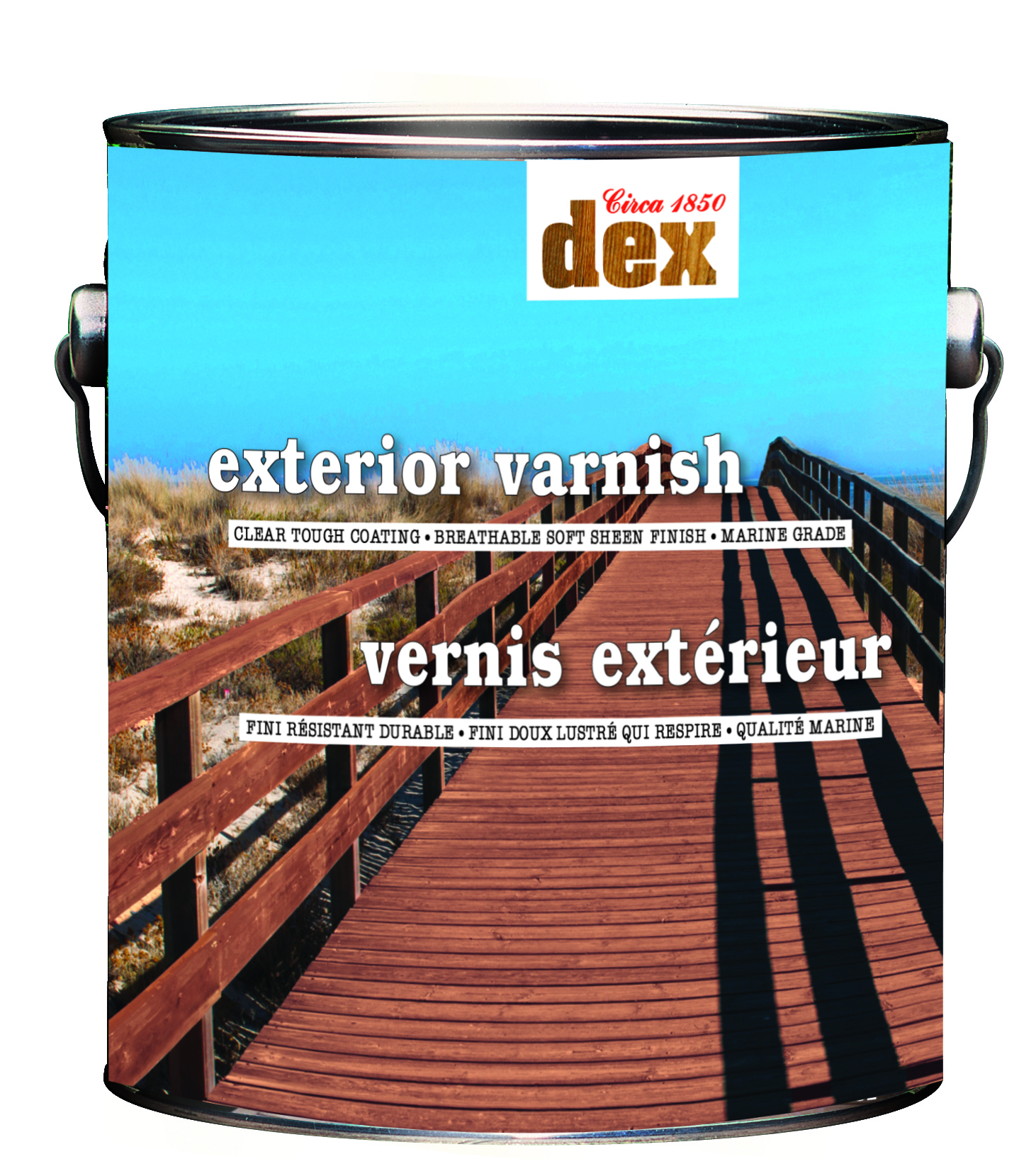 Circa 1850 DEX Vernis Extérieur  Qualité Marine