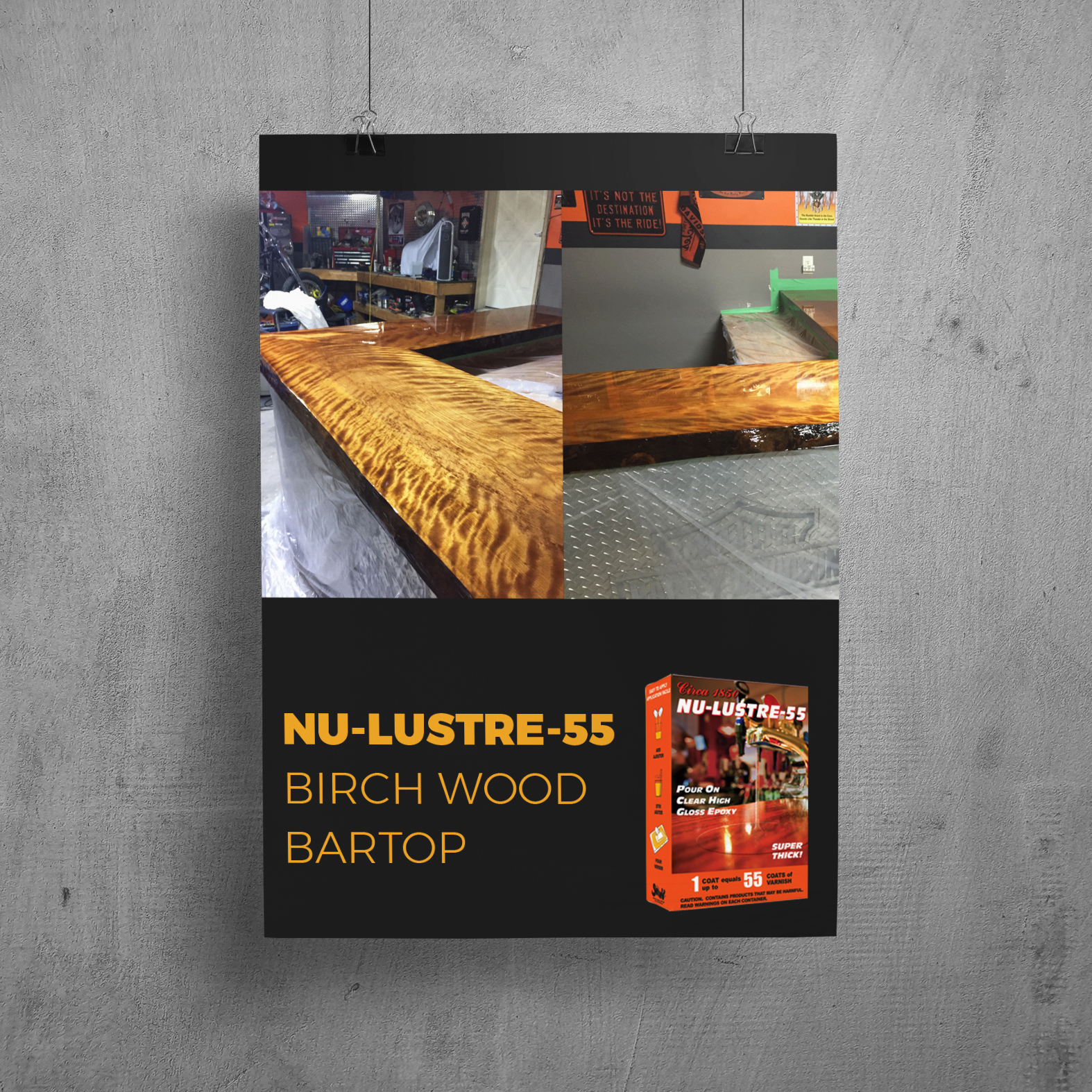 NU-LUSTRE-55 Birch Bartop