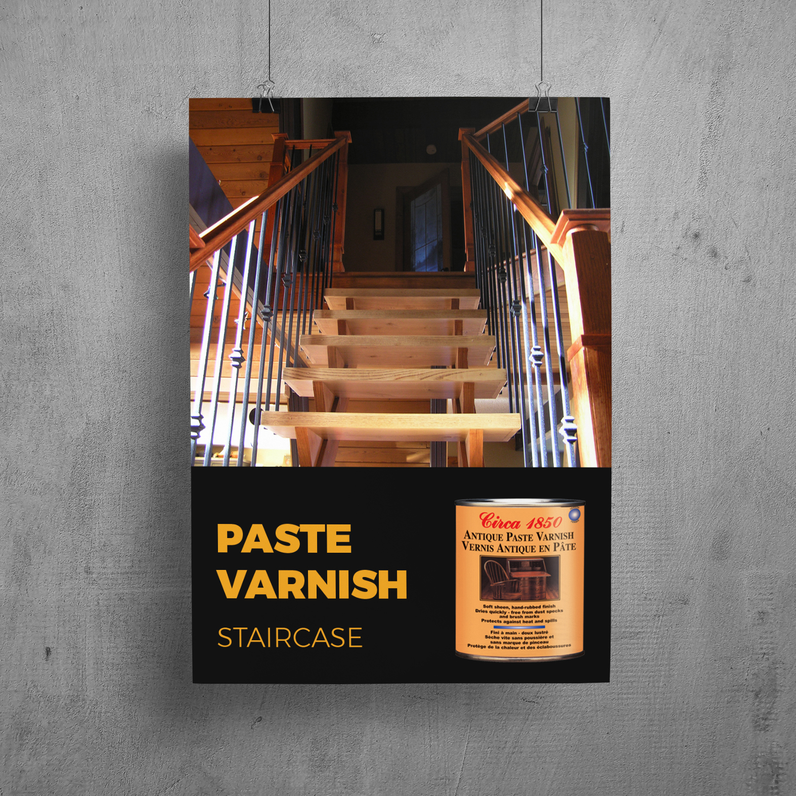Antique Paste Varnish <br>Staircase