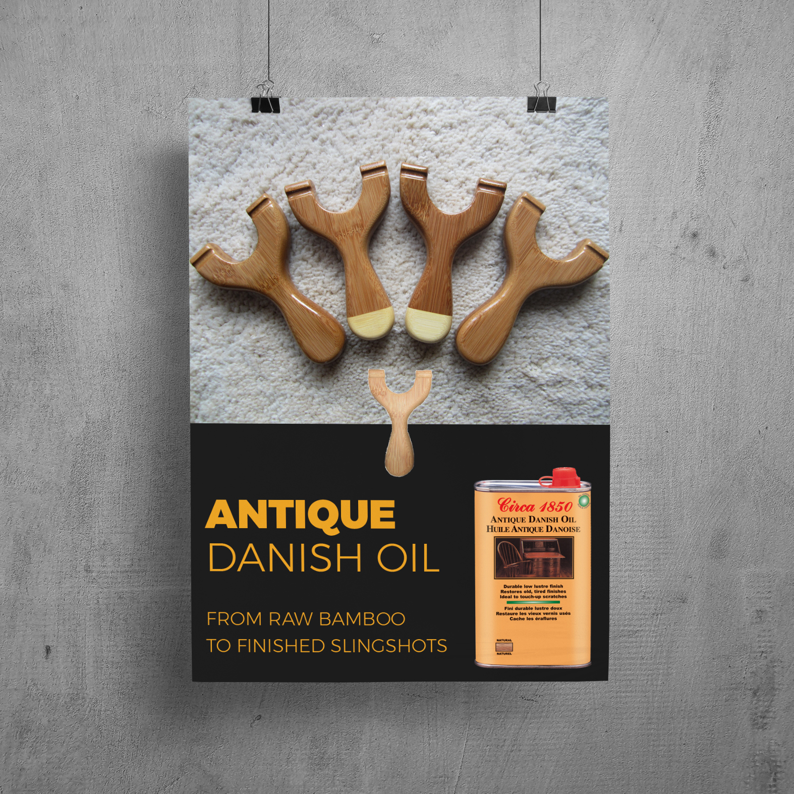 Antique Danish Oil<br>Slingshot