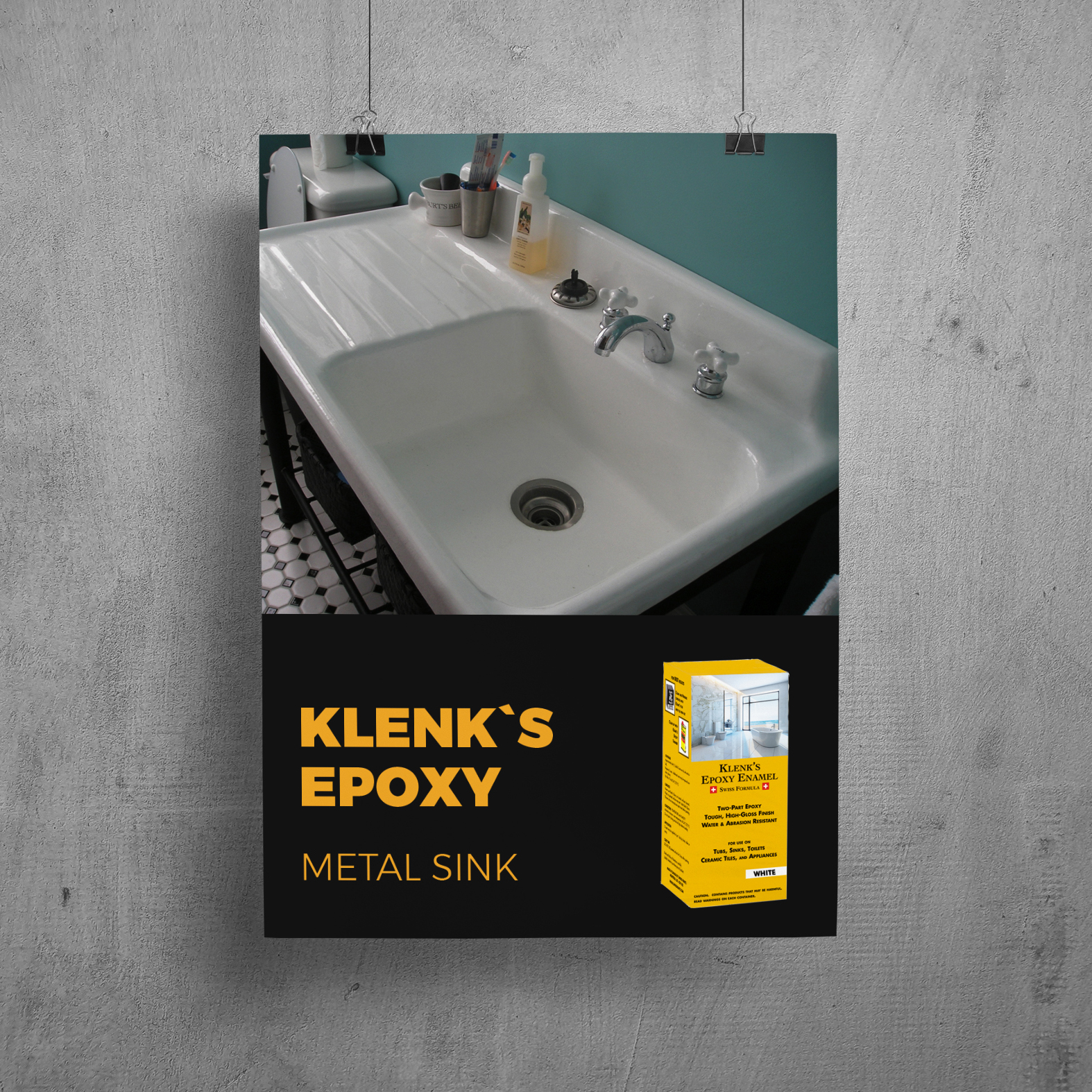 Klenk's Epoxy  Metal Sink