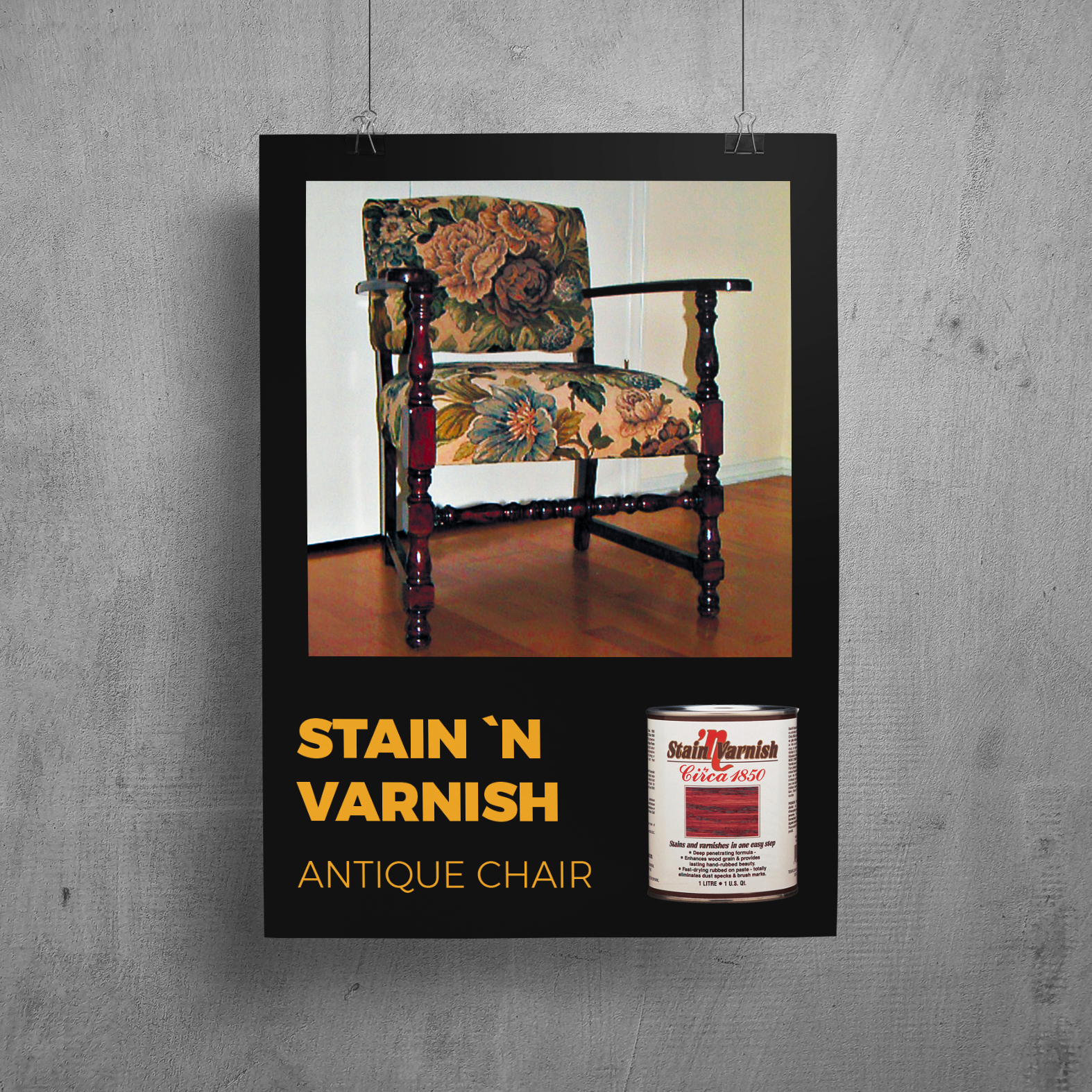 Stain 'n Varnish <br>Antique Chair