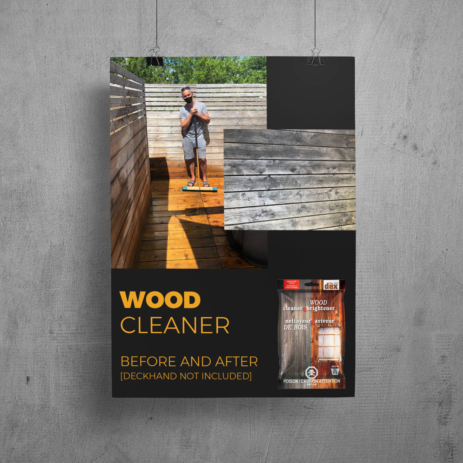 DEX Wood Cleaner<br>Back Deck & Walls