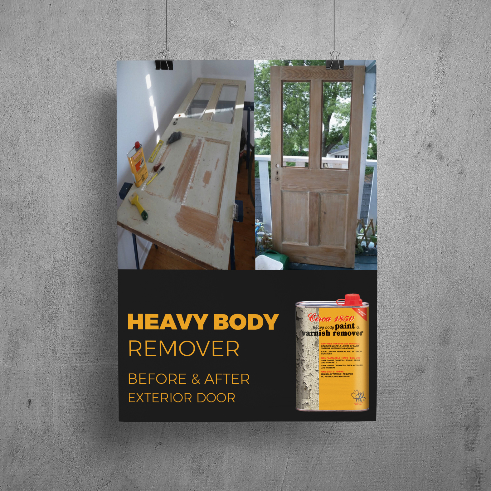 Heavy Body Paint & Varnish Remover Exterior Door