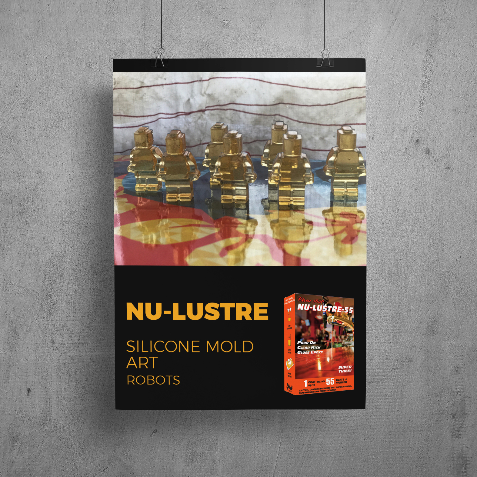 NU-LUSTRE-55 Silicone Mold Robots