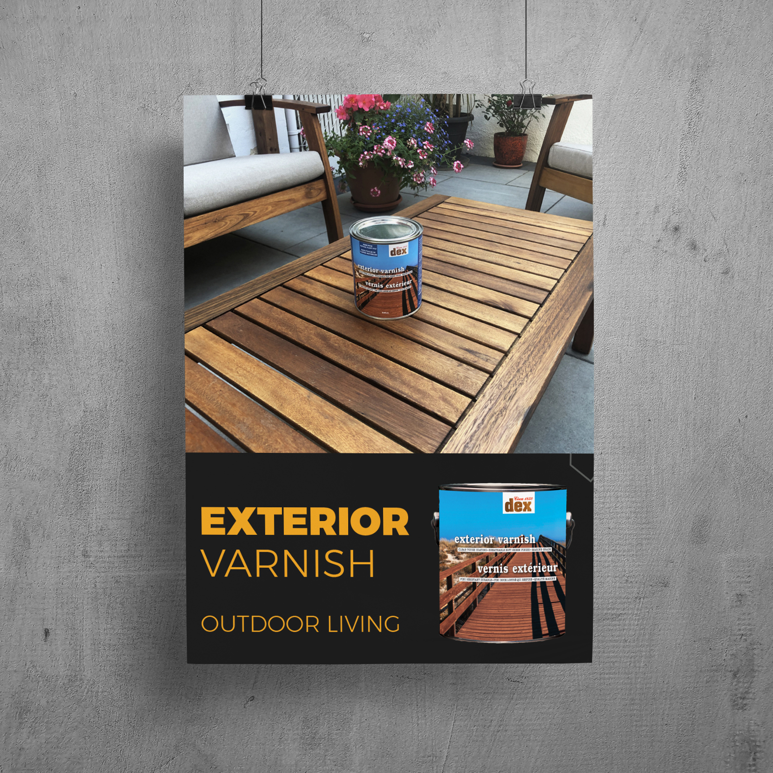 DEX Exterior Varnish Outdoor Furniture
